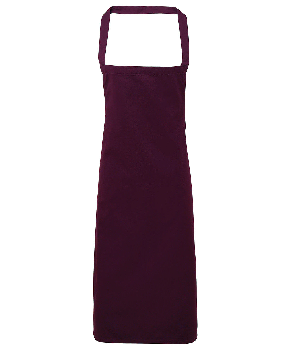 Cotton Bib Apron | AUBERGINE