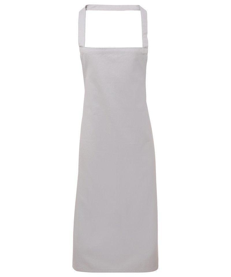Cotton Bib Apron | SILVER GREY