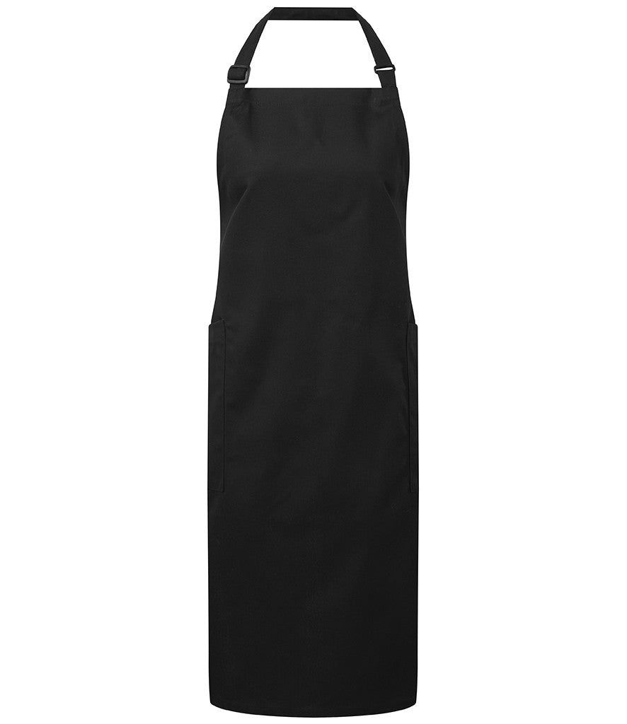 Recycled and Organic Fairtrade Certified Bib Apron | BLACK