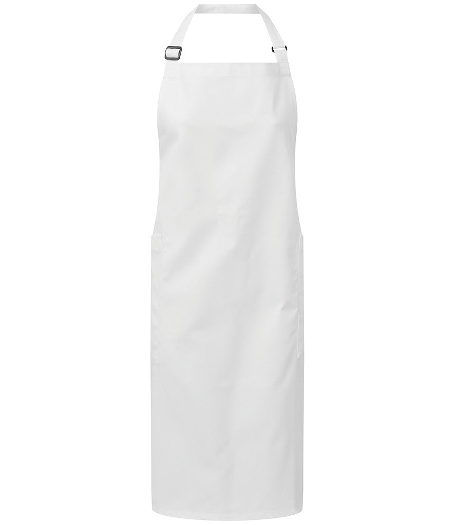 Recycled and Organic Fairtrade Certified Bib Apron | WHITE