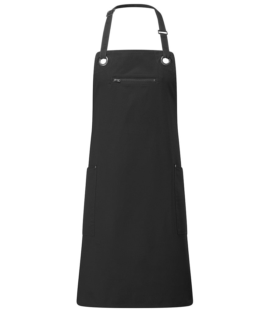 Barley Sustainable Bib Apron | BLACK/CHARCOAL