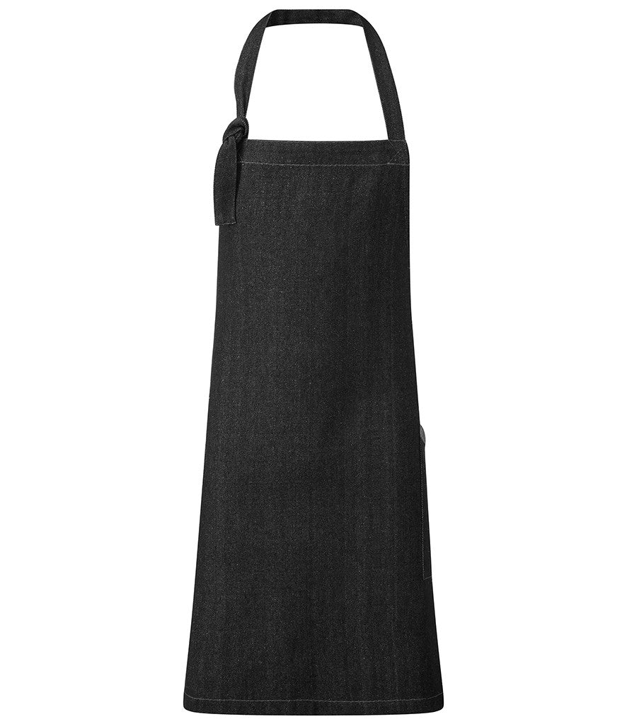 Regenerate Sustainable Bib Apron | BLACK DENIM