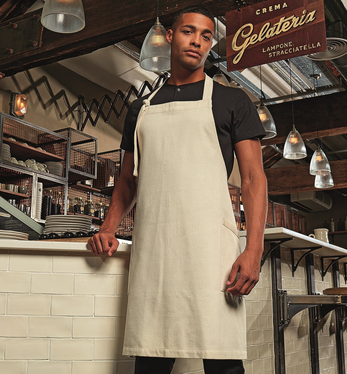Regenerate Sustainable Bib Apron | NATURAL