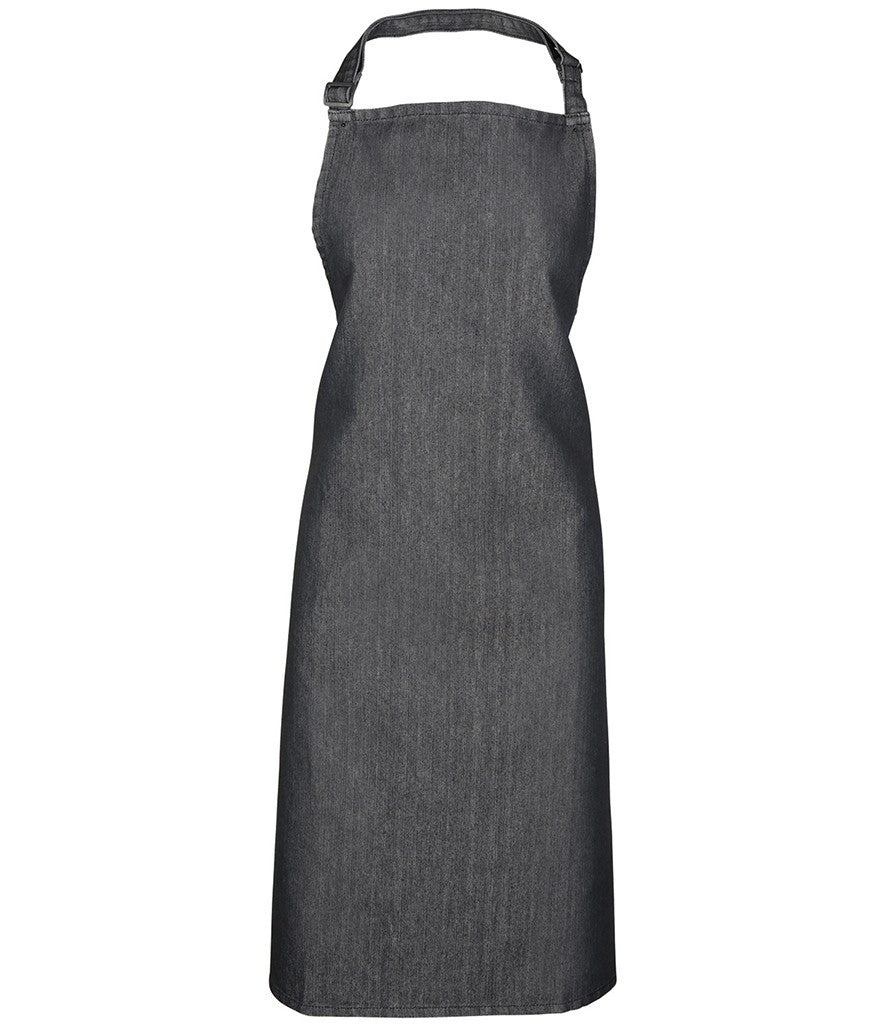 Colours Bib Apron | BLACK DENIM