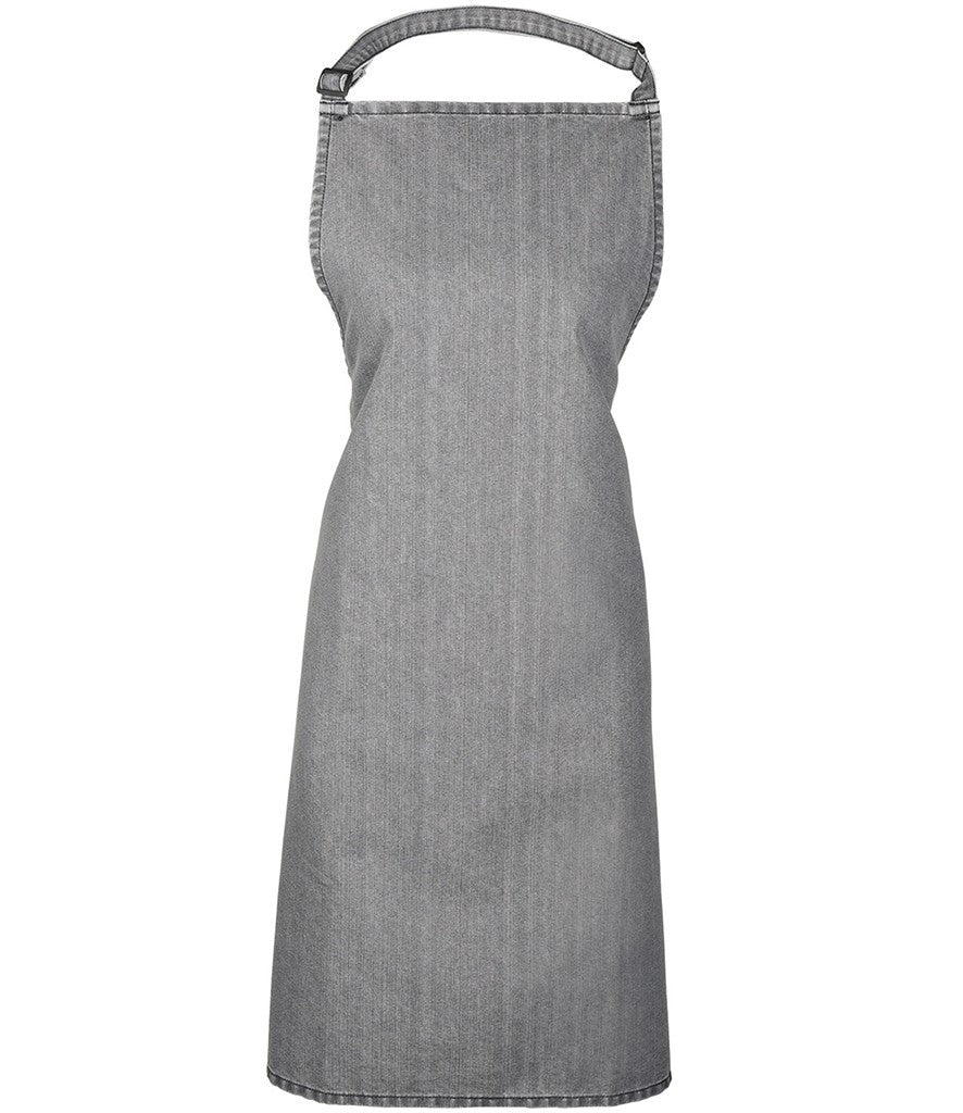 Colours Bib Apron | GREY DENIM