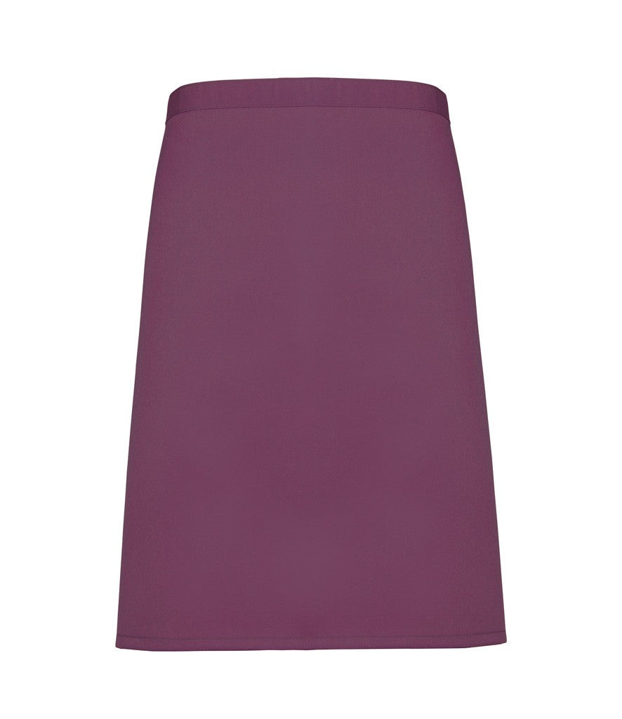 Colours Mid Length Apron | AUBERGINE