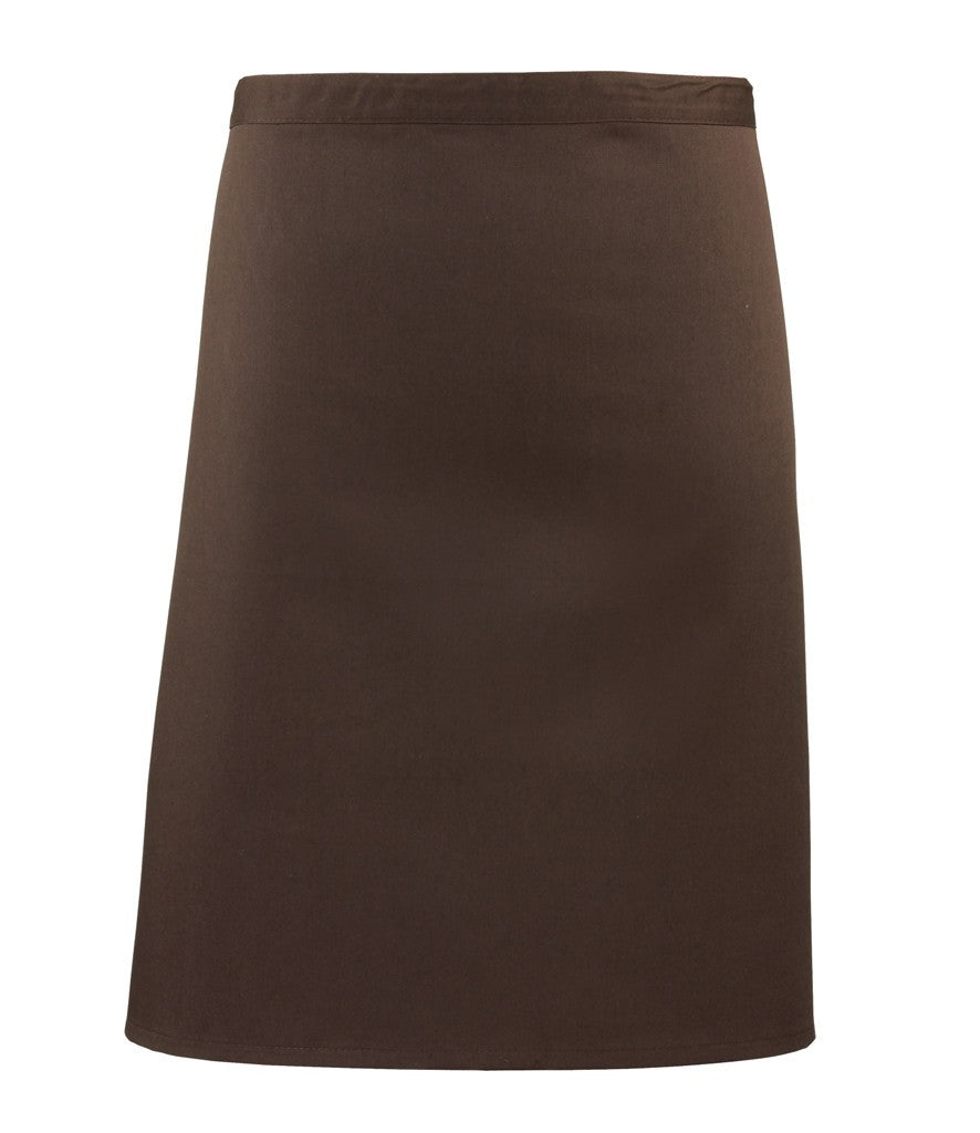 Colours Mid Length Apron | BROWN