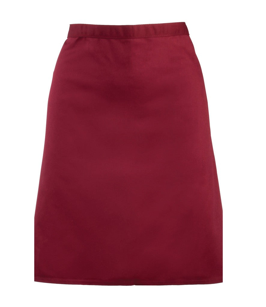 Colours Mid Length Apron | BURGUNDY