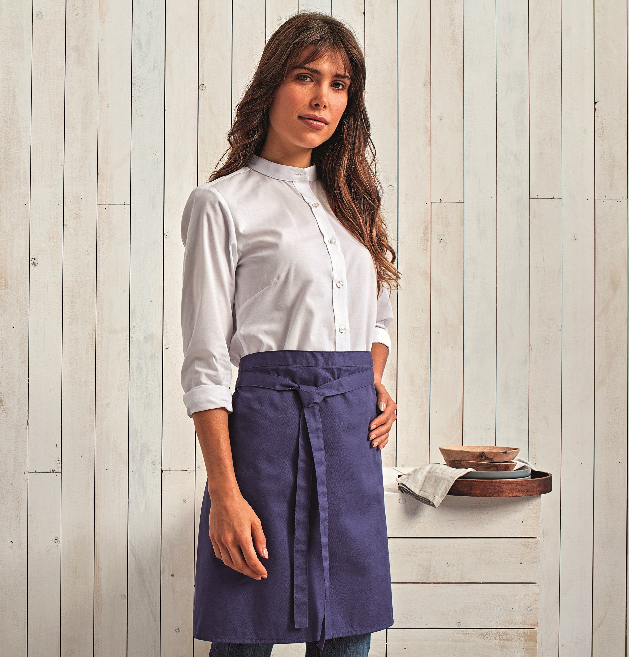 Colours Mid Length Apron | TEAL