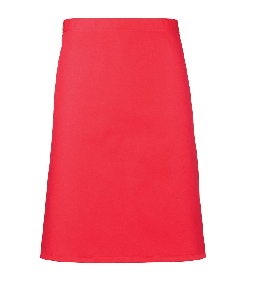 Colours Mid Length Apron | STRAWBERRY RED