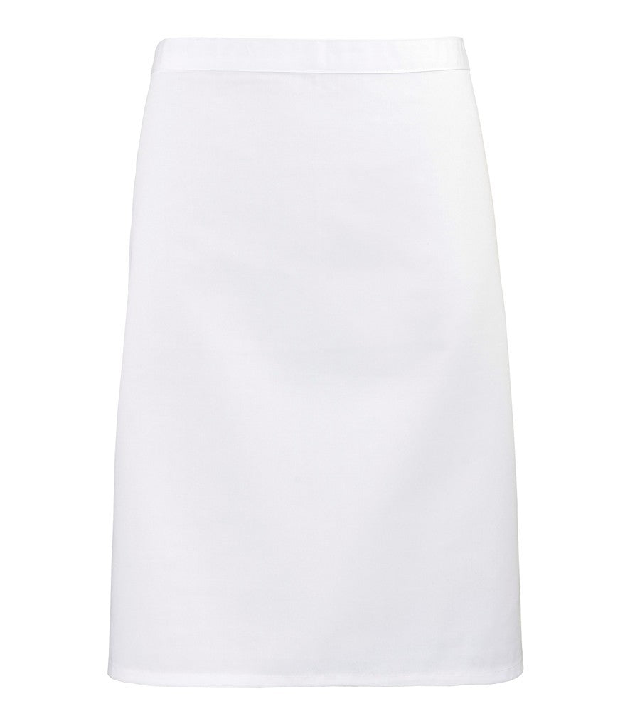 Colours Mid Length Apron | WHITE