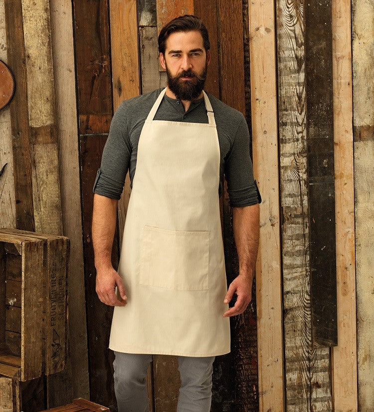 Colours Bib Apron With Pocket | HOT PINK