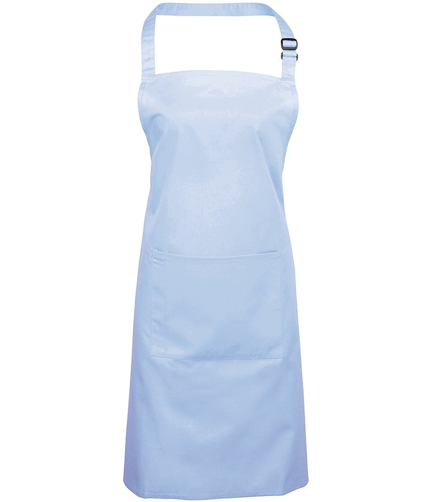 Colours Bib Apron With Pocket | LIGHT BLUE