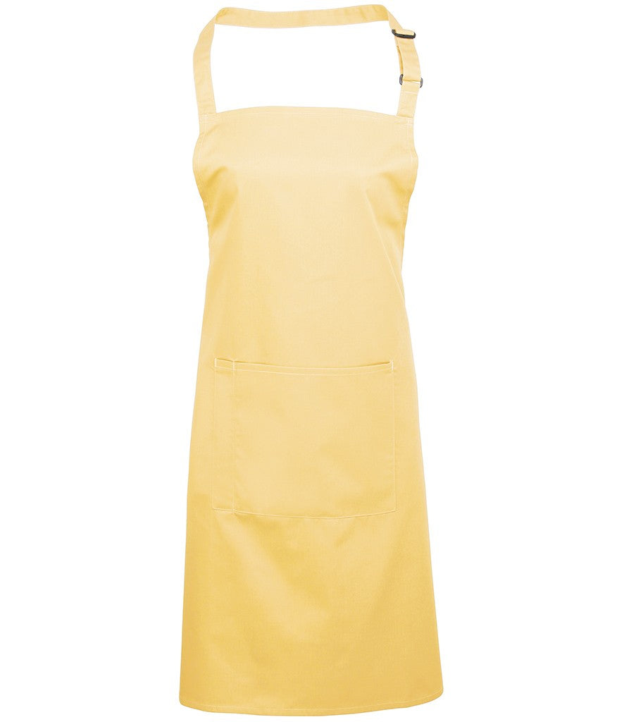 Colours Bib Apron With Pocket | LEMON