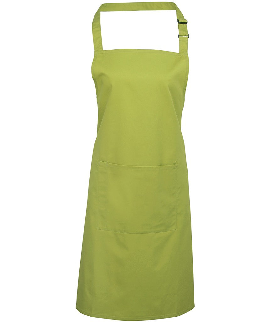 Colours Bib Apron With Pocket | LIME