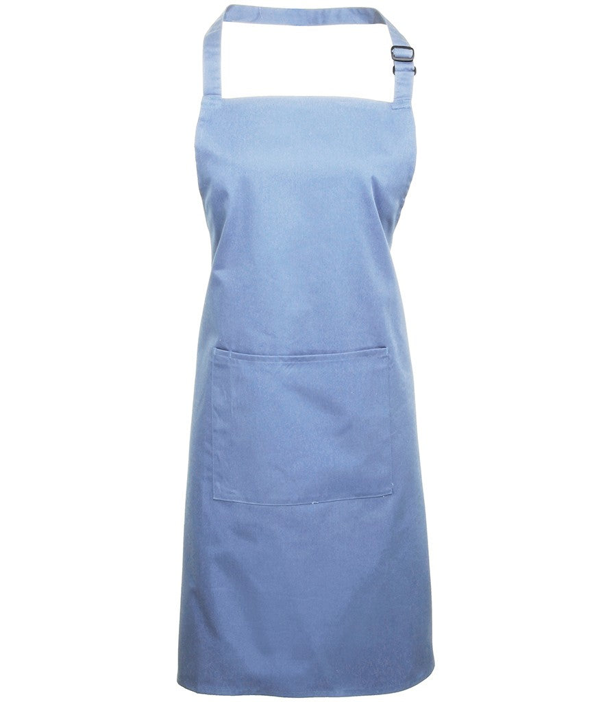 Colours Bib Apron With Pocket | MID BLUE