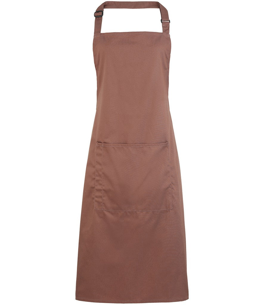 Colours Bib Apron With Pocket | MOCHA