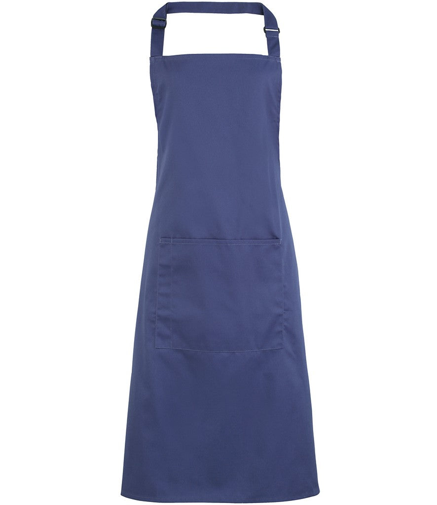 Colours Bib Apron With Pocket | MARINE BLUE