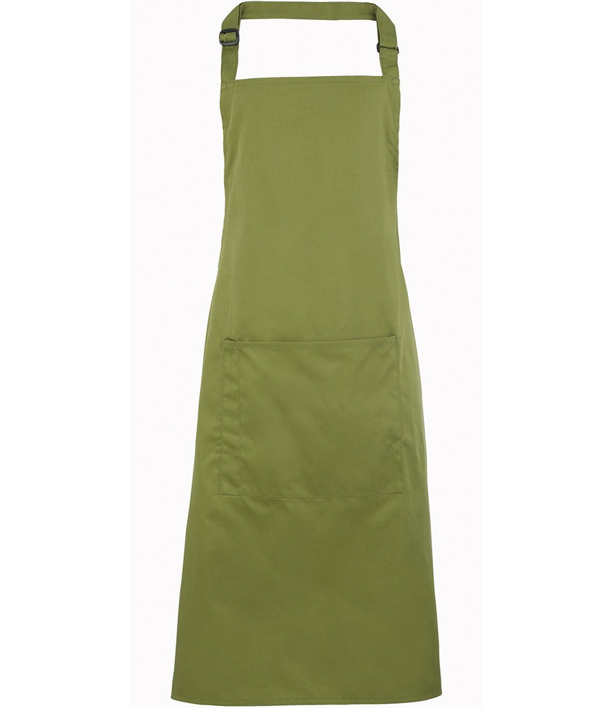 Colours Bib Apron With Pocket | OASIS GREEN