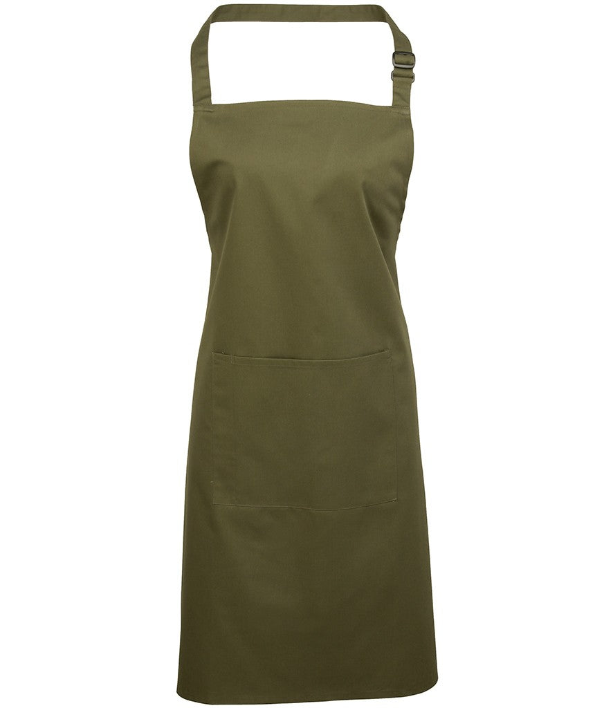 Colours Bib Apron With Pocket | OLIVE