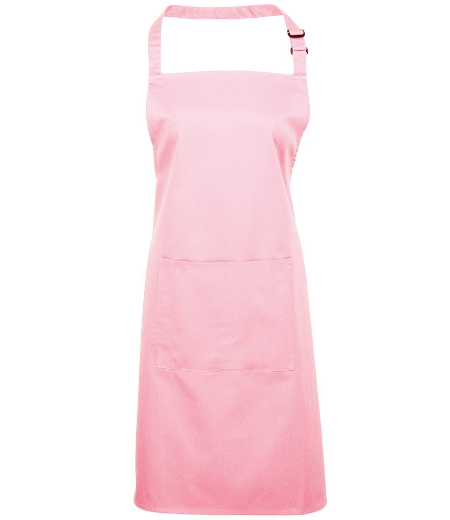 Colours Bib Apron With Pocket | PINK