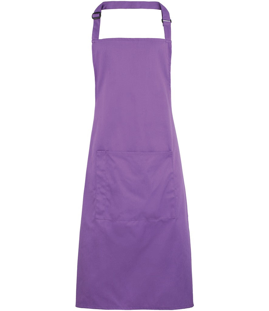 Colours Bib Apron With Pocket | RICH VIOLET