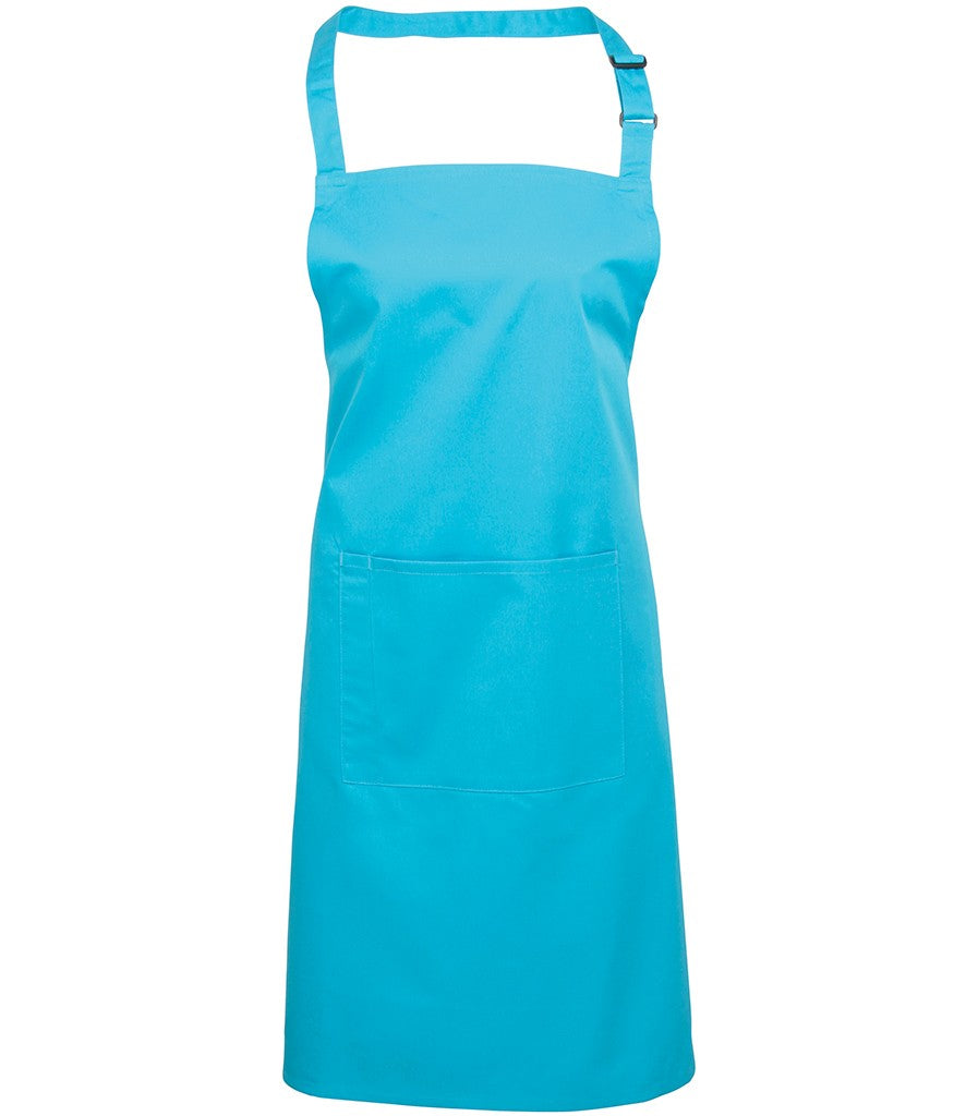 Colours Bib Apron With Pocket | TURQUOISE