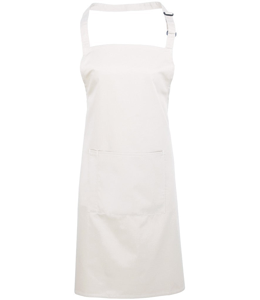 Colours Bib Apron With Pocket | WHITE