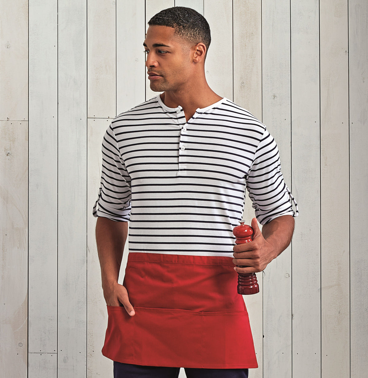 Colours 3 Pocket Apron | BLACK