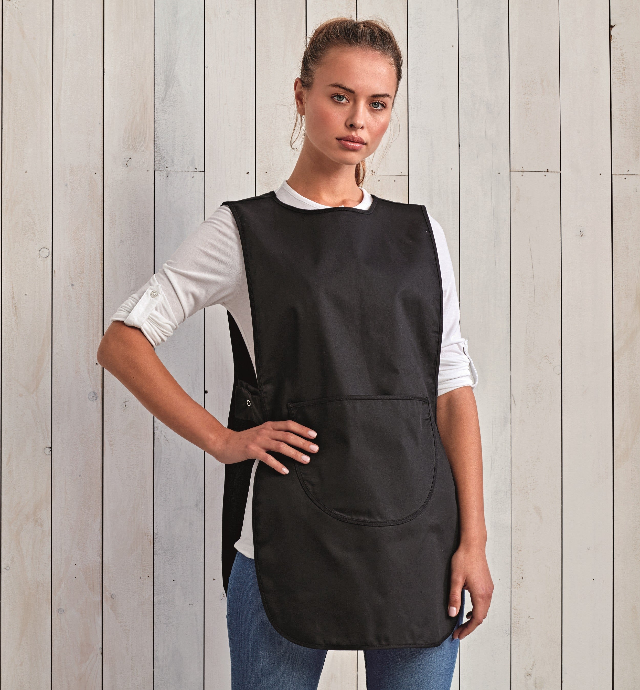 Long Length Pocket Tabard | BLACK