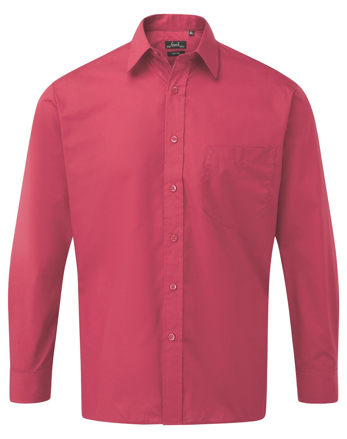 Poplin Long Sleeve Shirt | HOT PINK