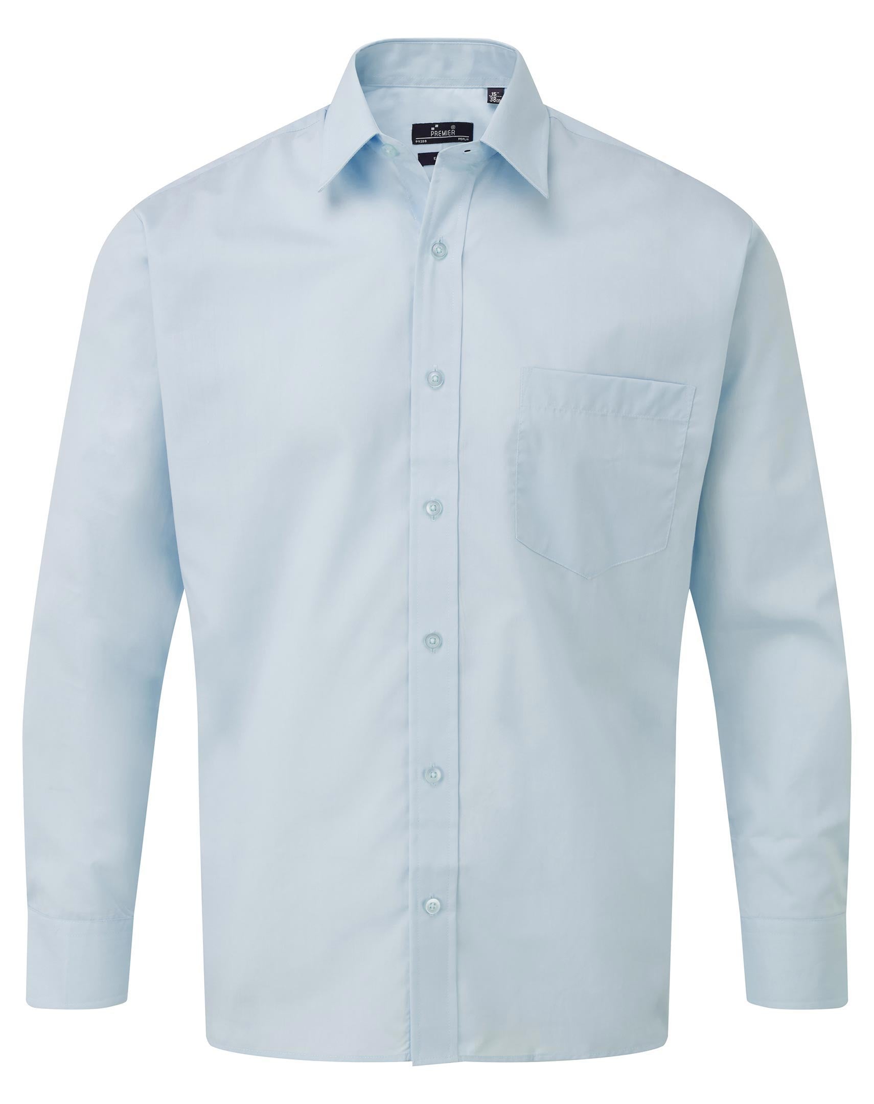 Poplin Long Sleeve Shirt | LIGHT BLUE