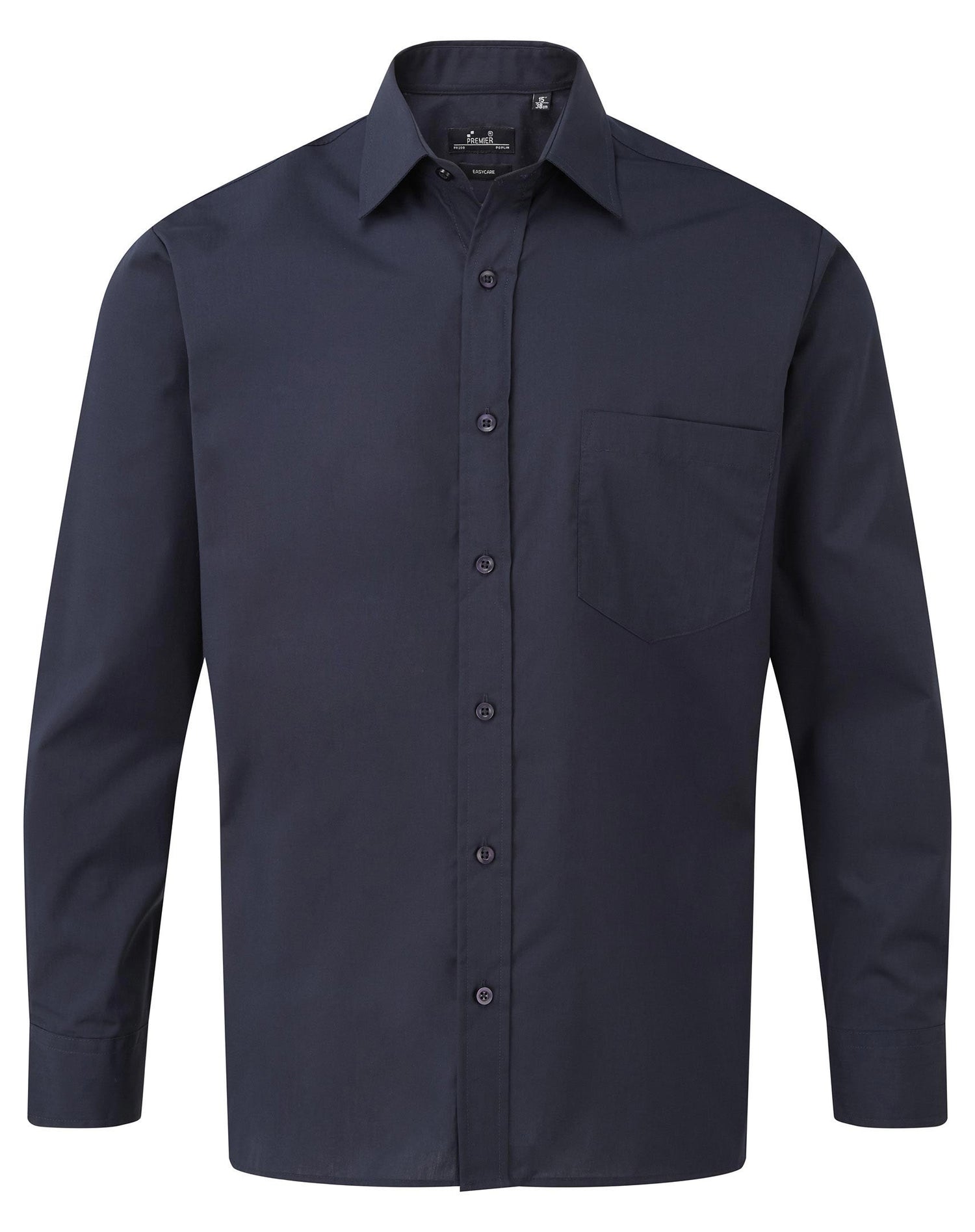 Poplin Long Sleeve Shirt | NAVY