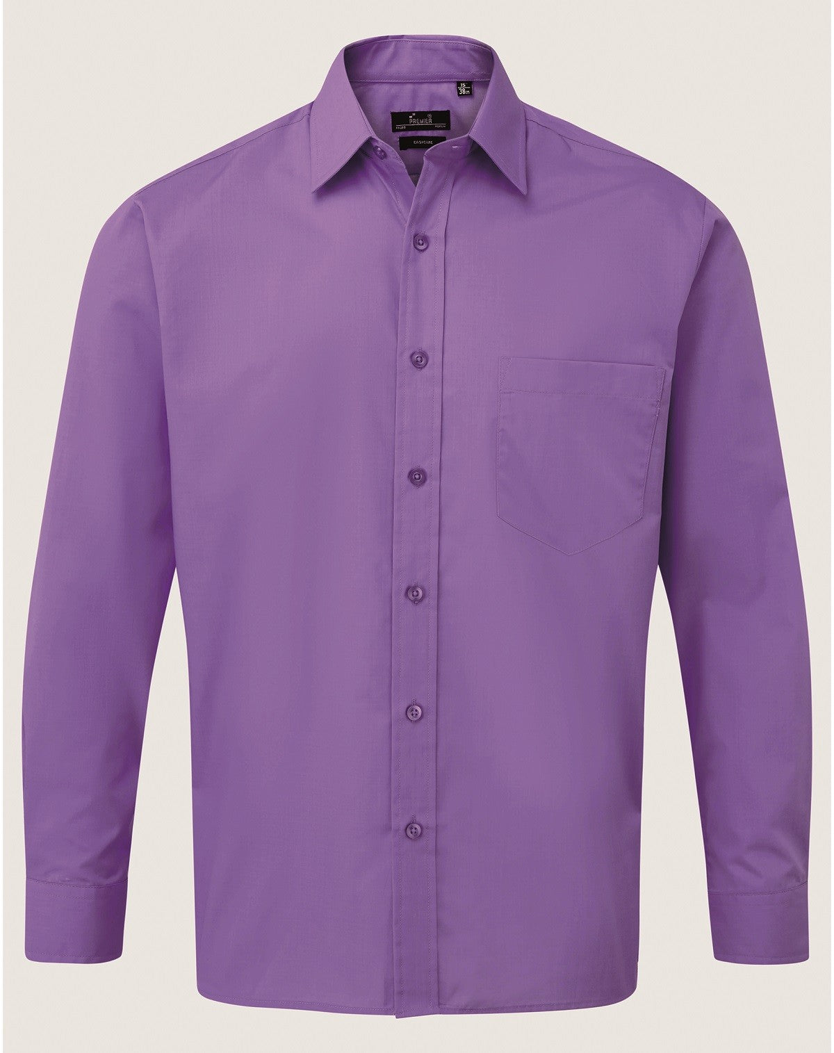 Poplin Long Sleeve Shirt | RICH VIOLET