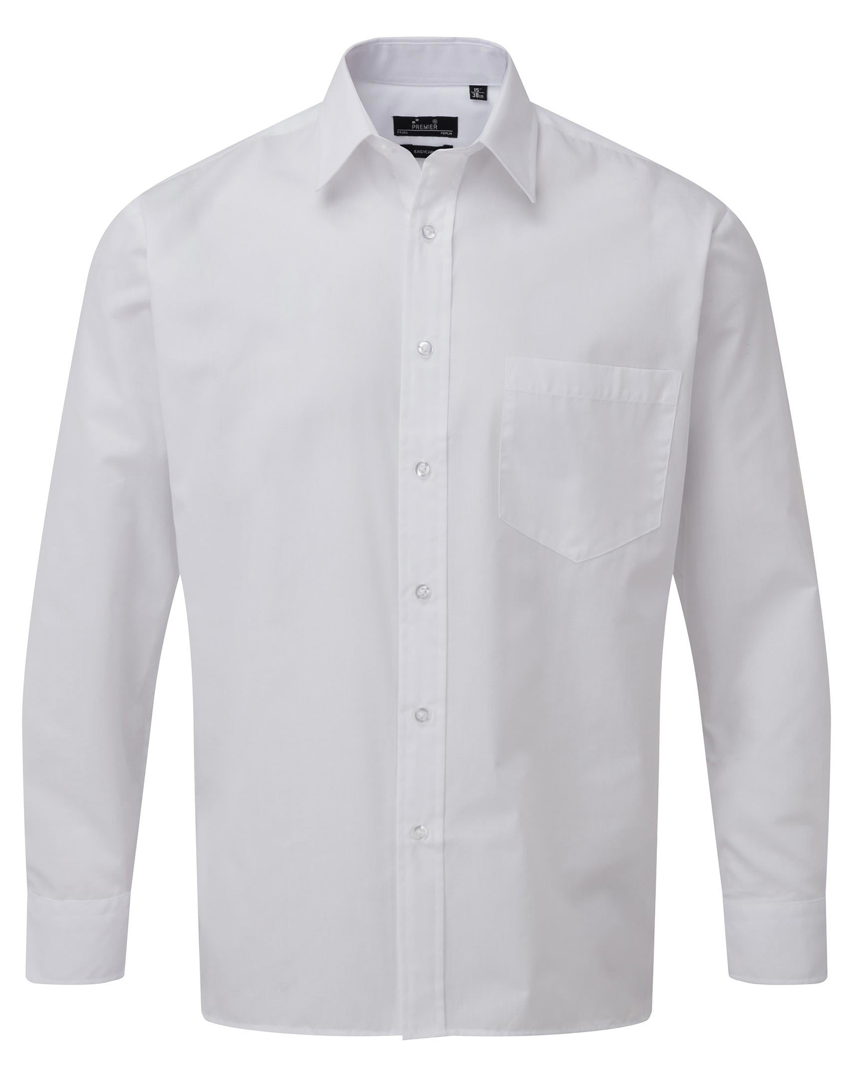 Poplin Long Sleeve Shirt | WHITE