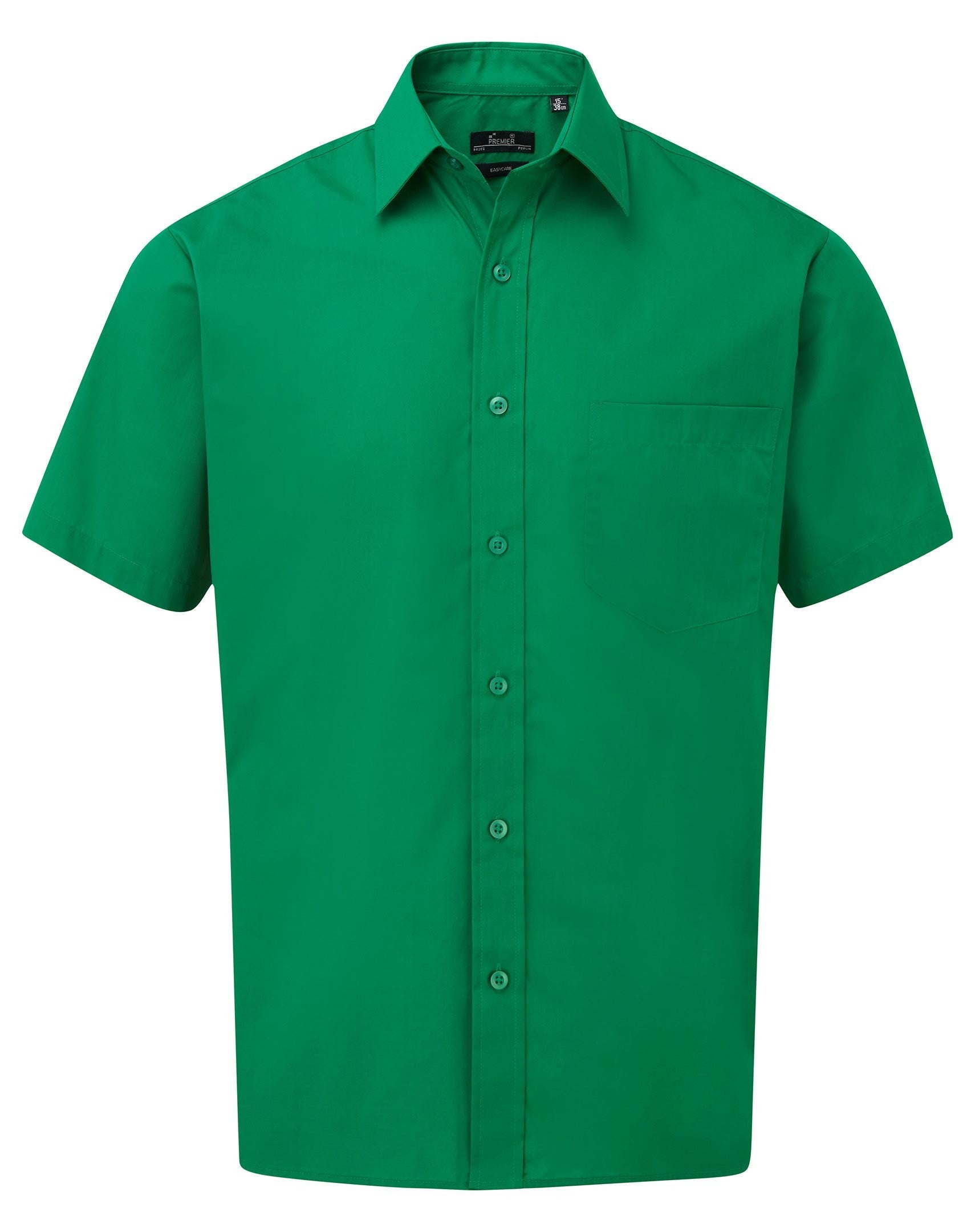 Poplin Short Sleeve Shirt | EMERALD