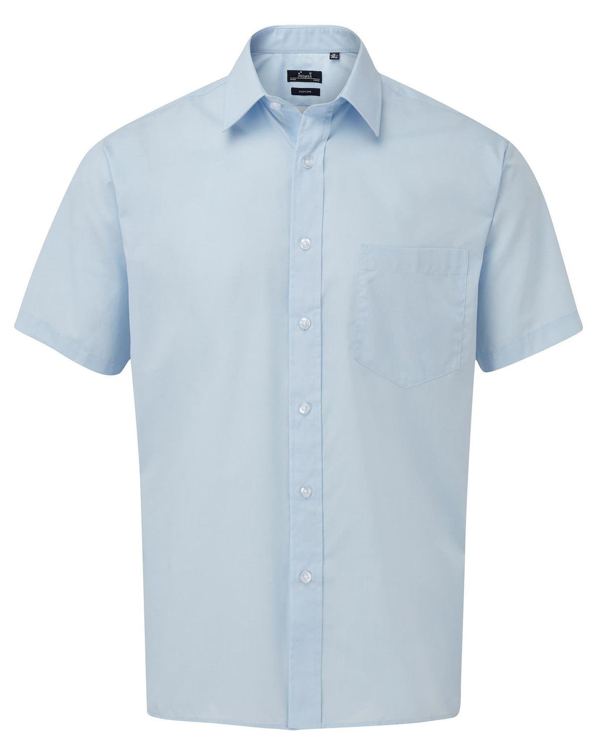 Poplin Short Sleeve Shirt | LIGHT BLUE