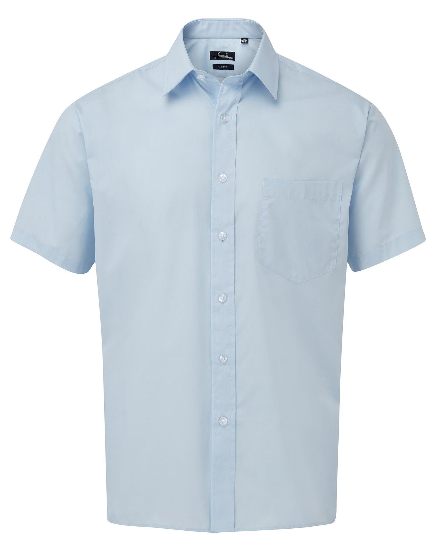 Poplin Short Sleeve Shirt | LIGHT BLUE