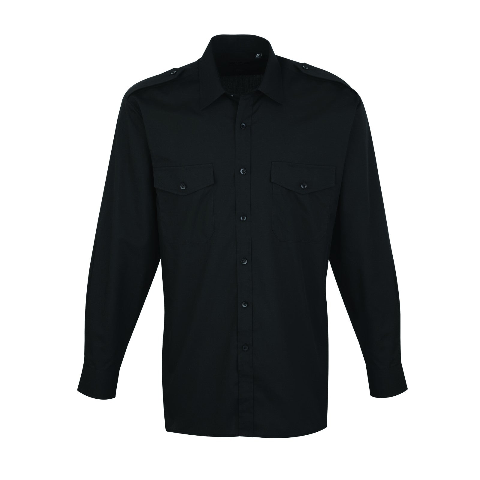 Pilot Shirt Long Sleeve | BLACK