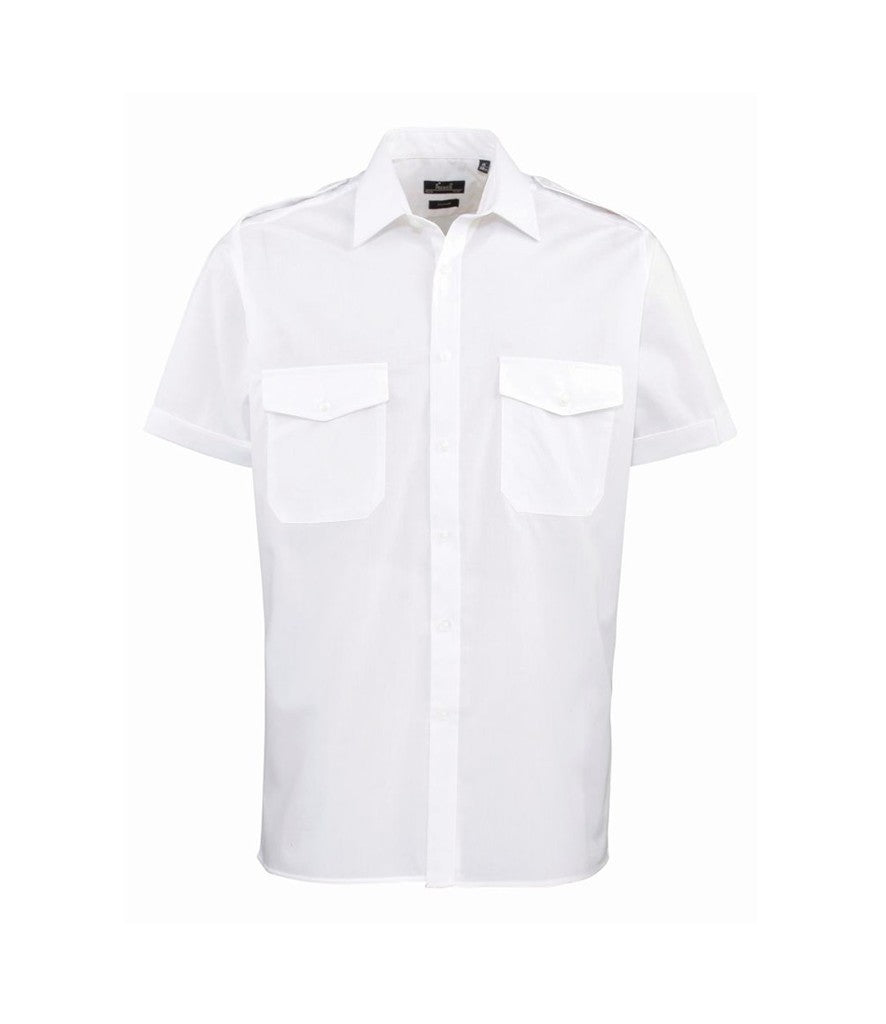 Pilot Shirt Short Sleeve | WHITE
