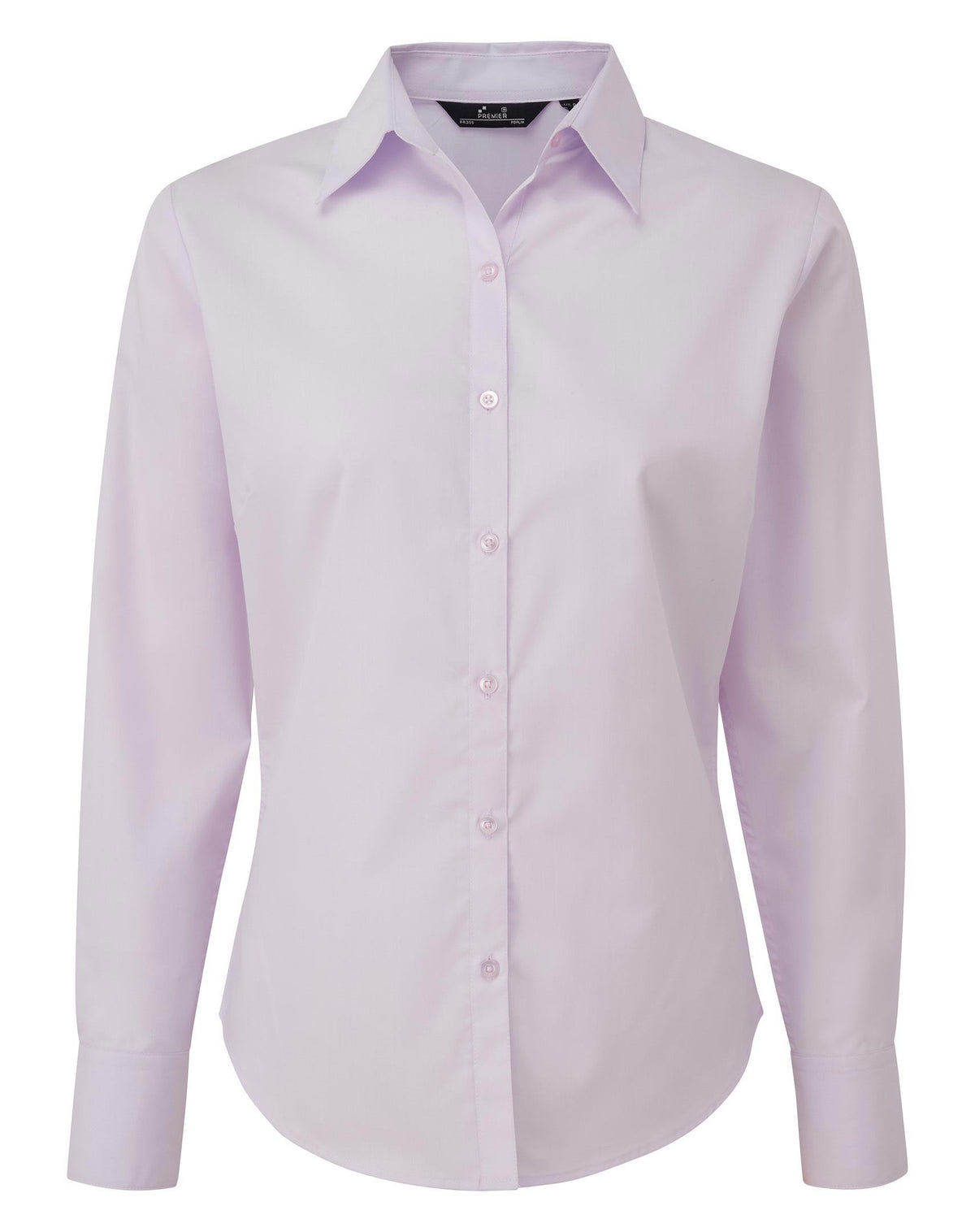 Ladies Poplin Long Sleeved Shirt | LILAC