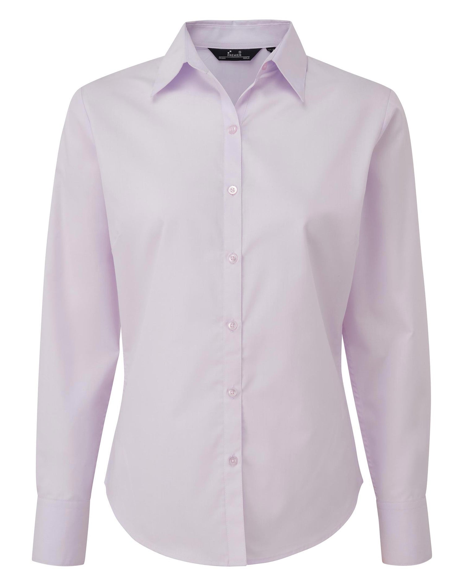 Ladies Poplin Long Sleeved Shirt | LILAC