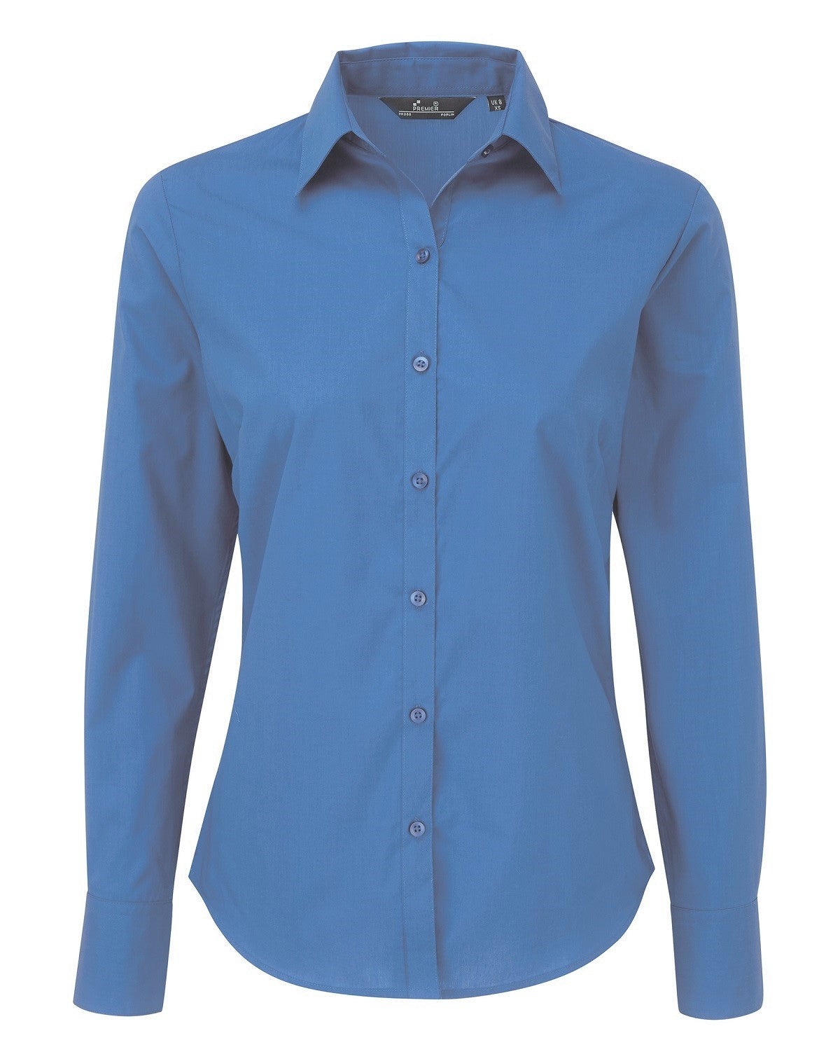 Ladies Poplin Long Sleeved Shirt | SAPPHIRE