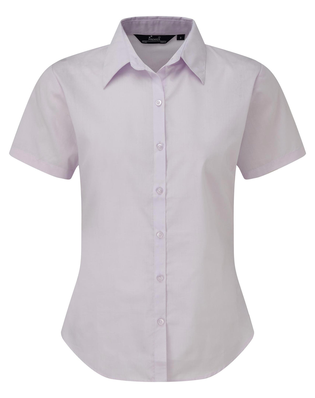 Ladies Poplin Short Sleeve Blouse | LILAC
