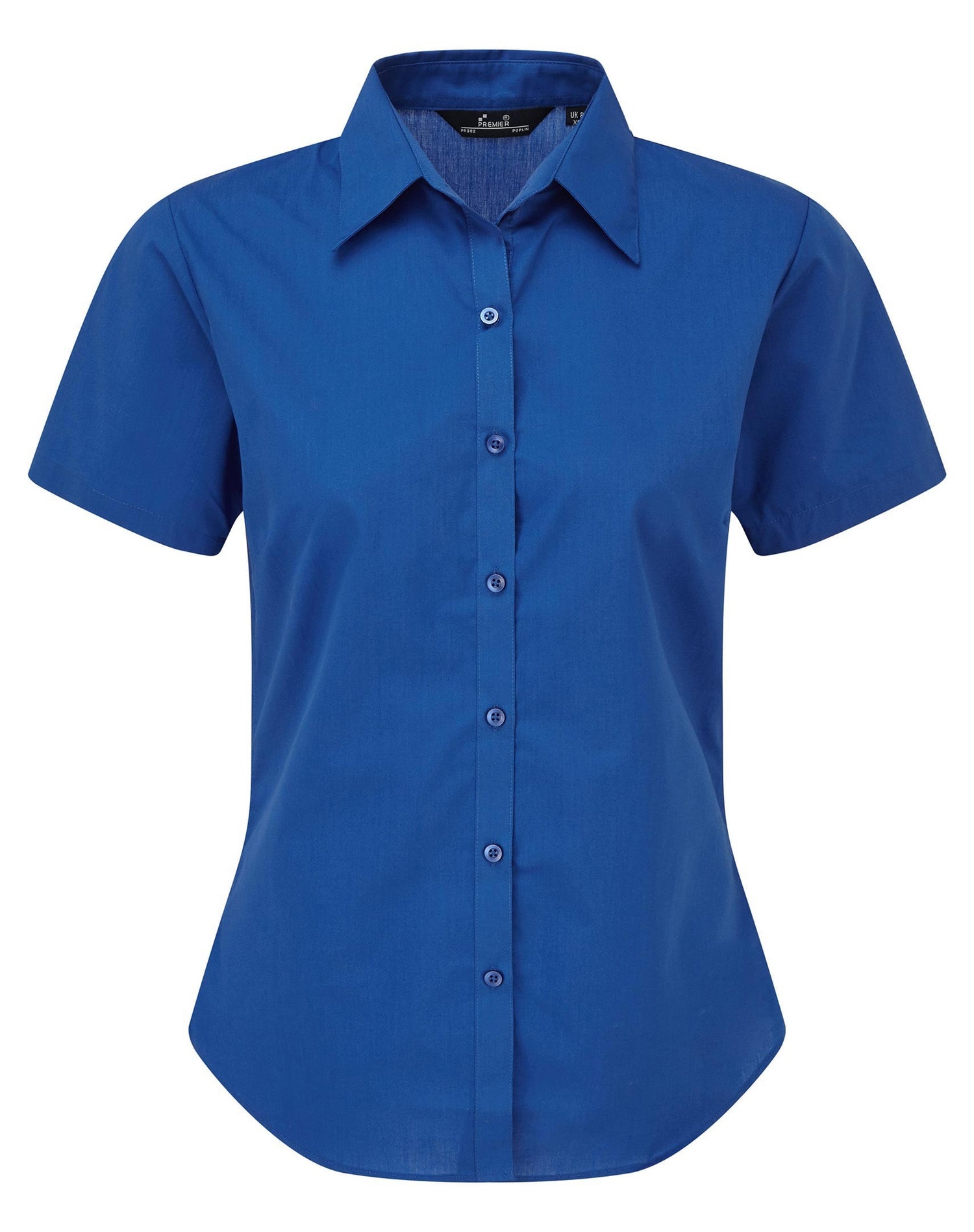 Ladies Poplin Short Sleeve Blouse | ROYAL