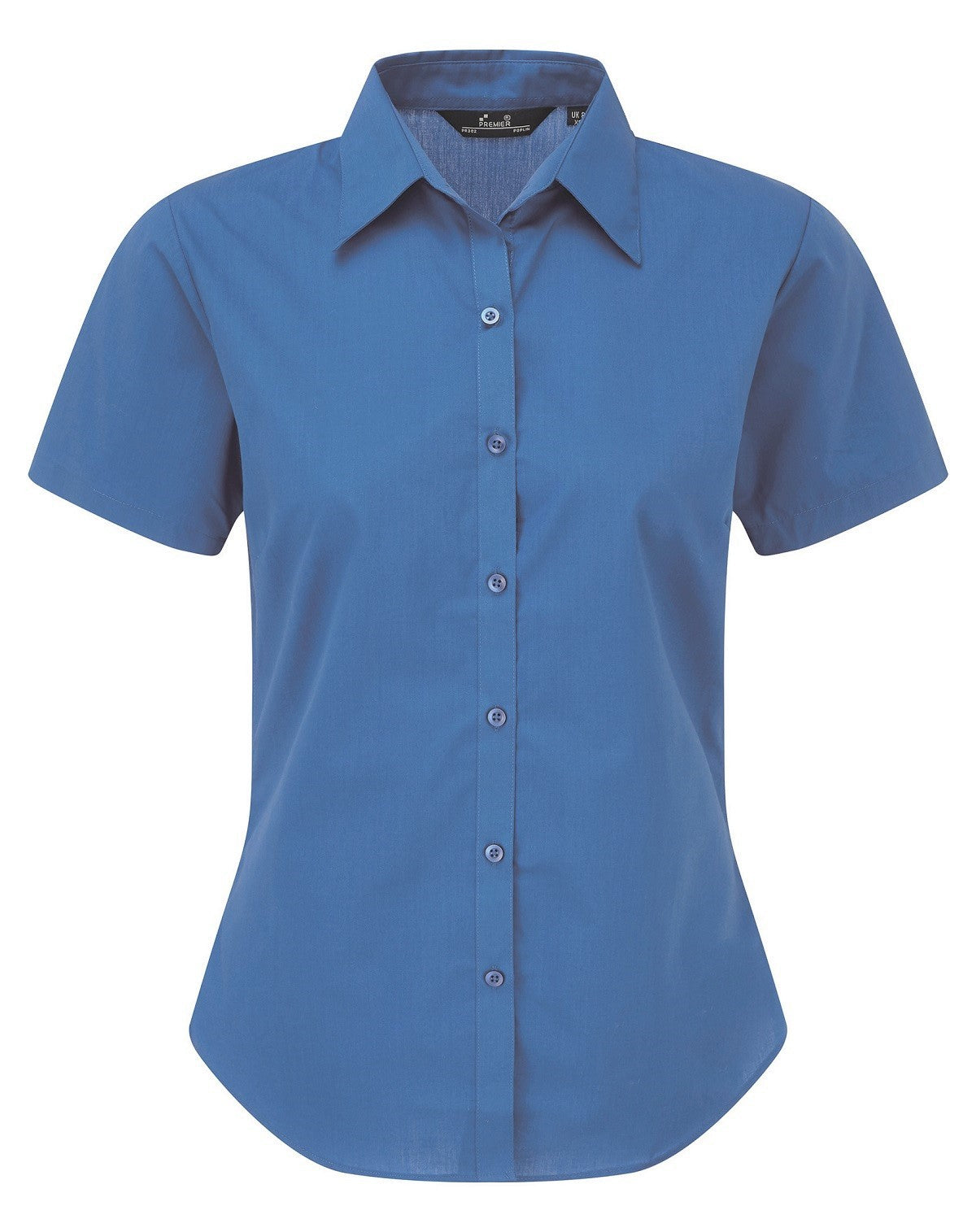 Ladies Poplin Short Sleeve Blouse | SAPPHIRE