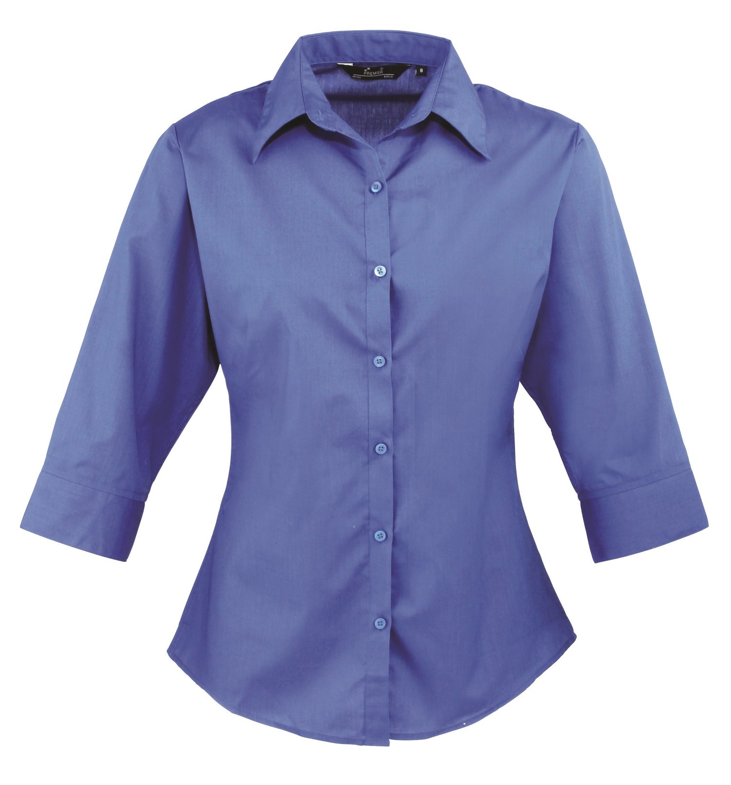 Ladies 3/4 Sleeve Poplin Blouse | ROYAL