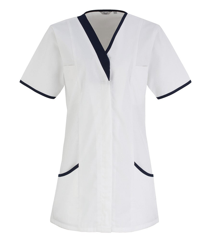 Daisy Healthcare Tunic | WHITE/NAVY