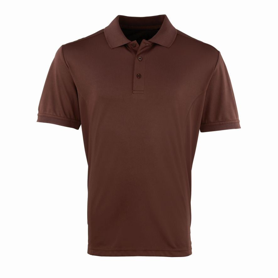 Coolchecker Pique Polo | BROWN