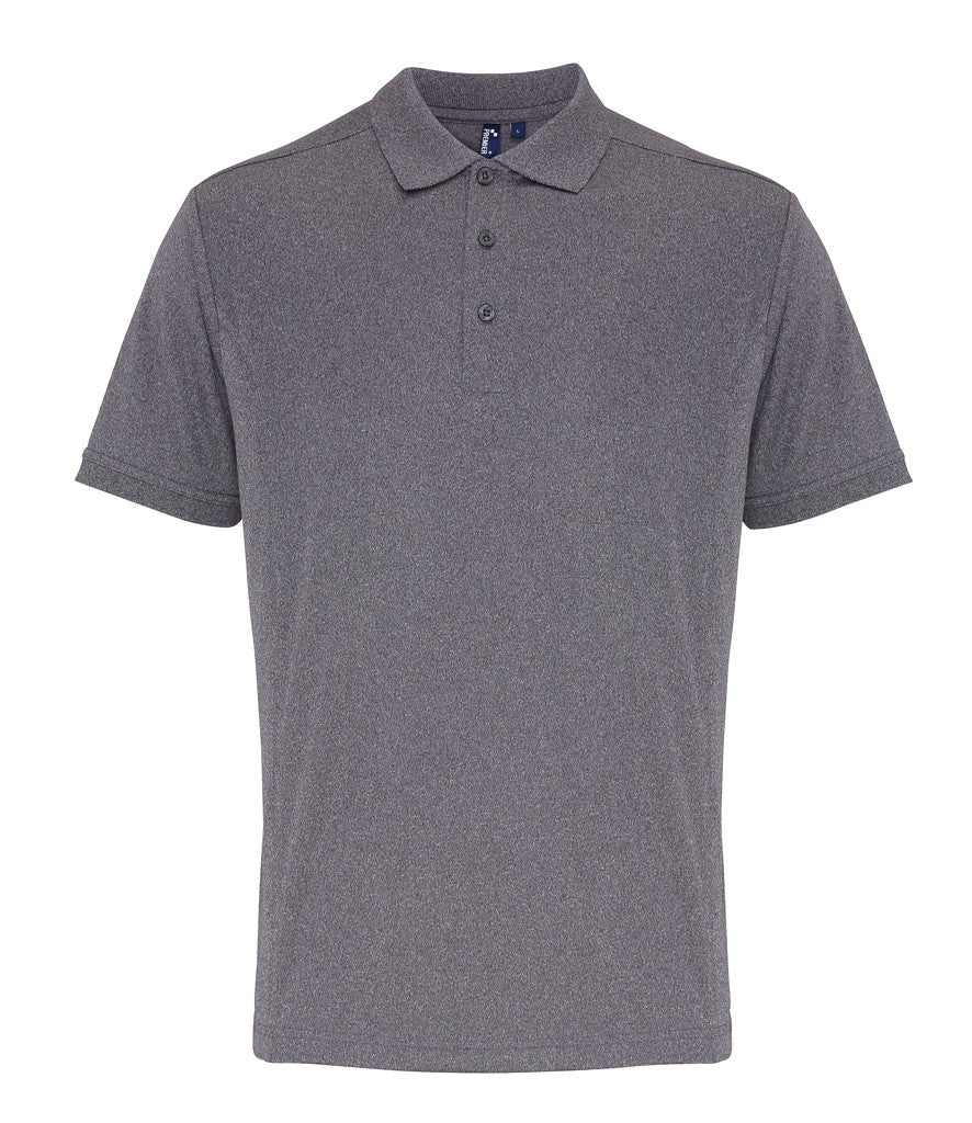 Coolchecker Pique Polo | GREY MELANGE